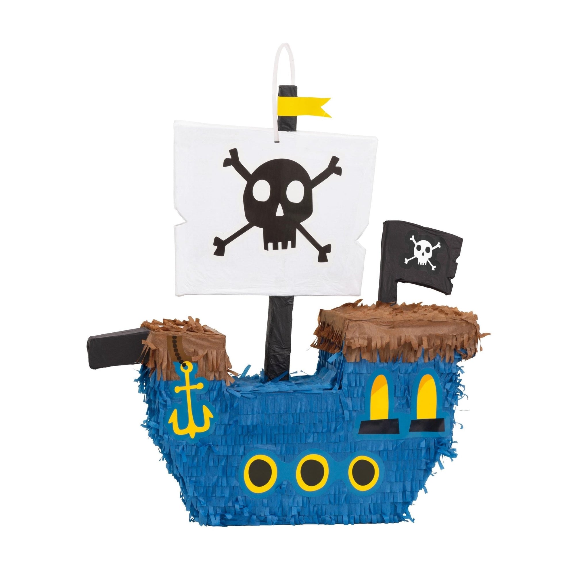 Skull & Crossbones Pirate Ship Piñata - Stesha Party