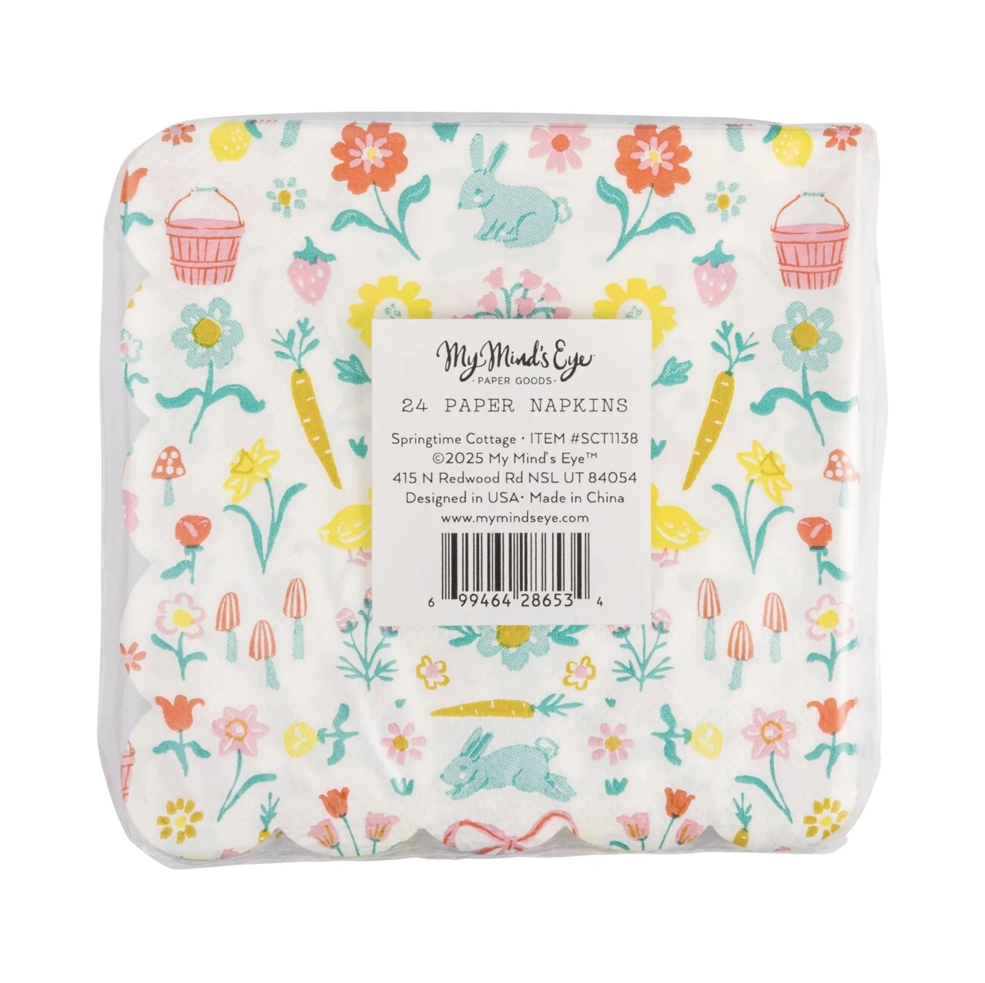 Spring Cottage Party Beverage Napkins 24ct - Stesha Party