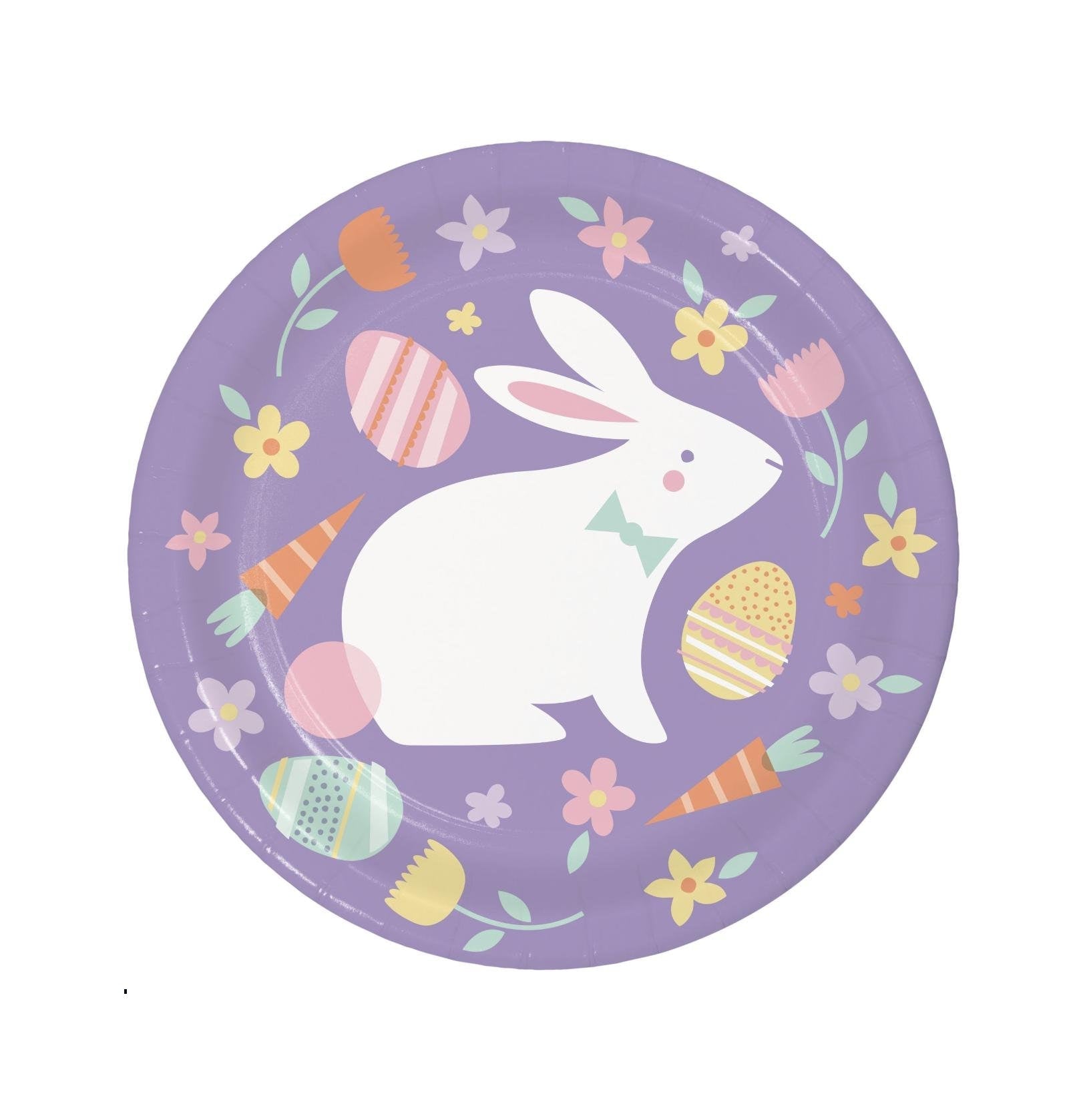 Spring Easter Bunny Plates - Stesha Party