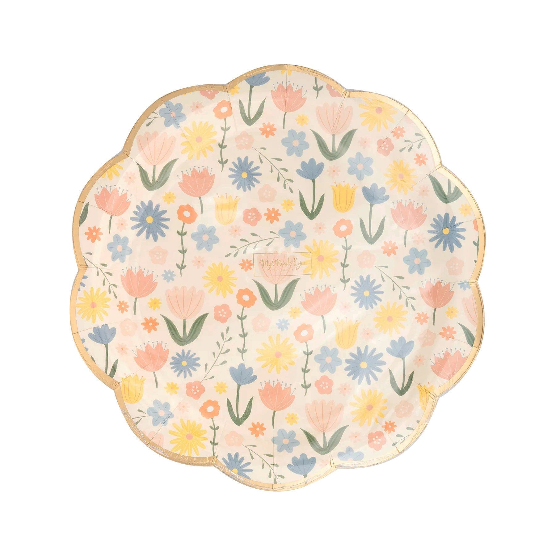 Spring Floral Paper Dinner Plates - Stesha Party