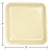 Square Ivory Plates 18ct - Stesha Party