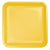 Square Yellow Paper Plates 18ct - Stesha Party