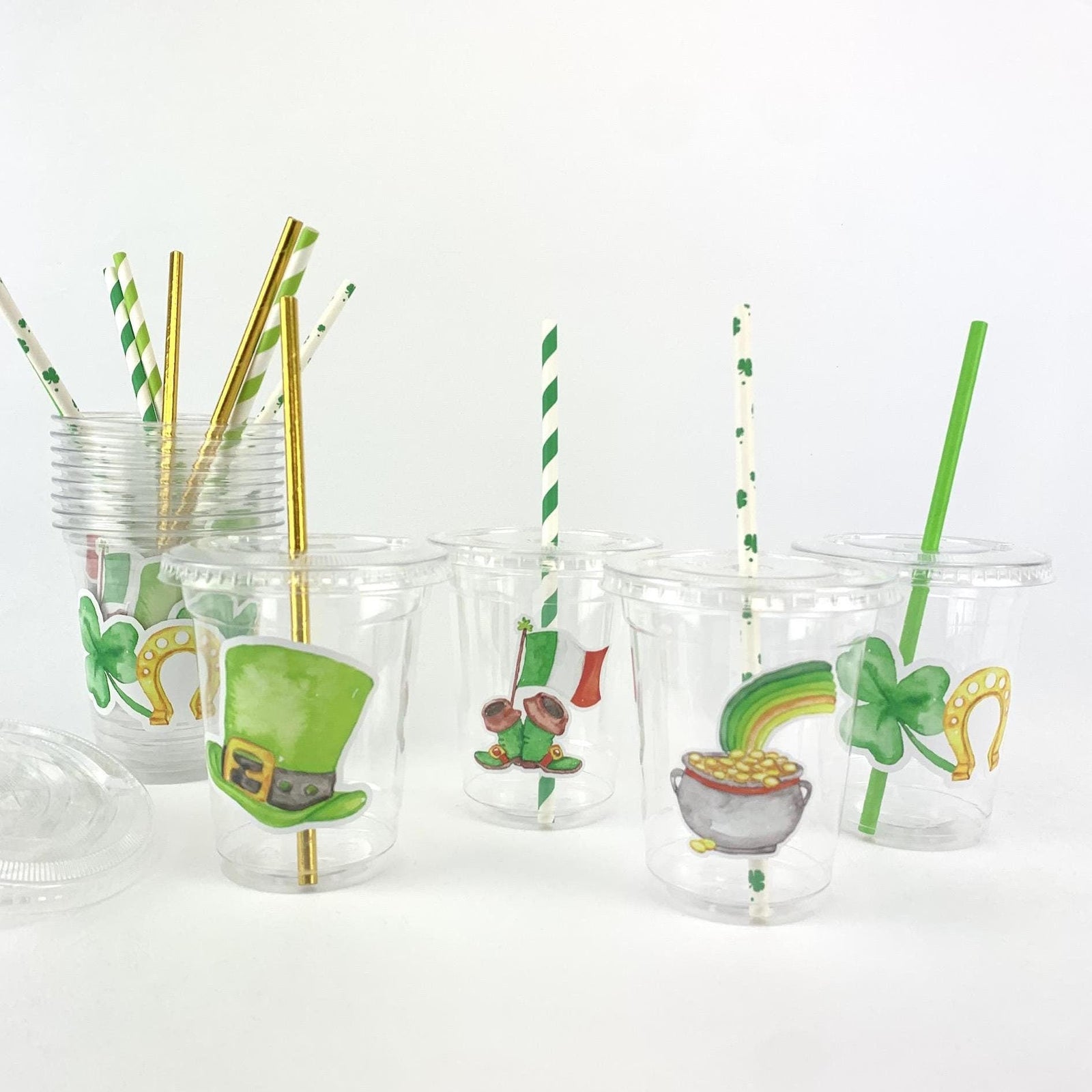 St Patrick's Day Party Cups - Stesha Party