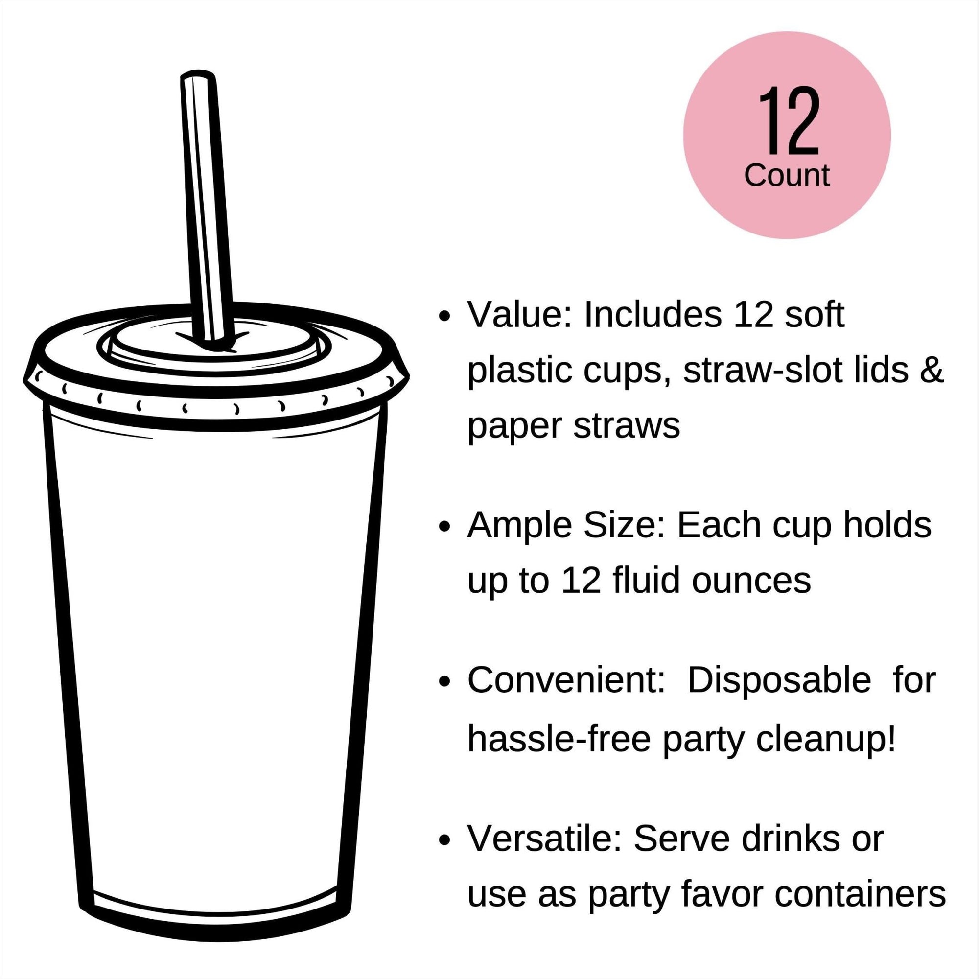 Taco 'Bout Two Party Cups 12ct - Stesha Party
