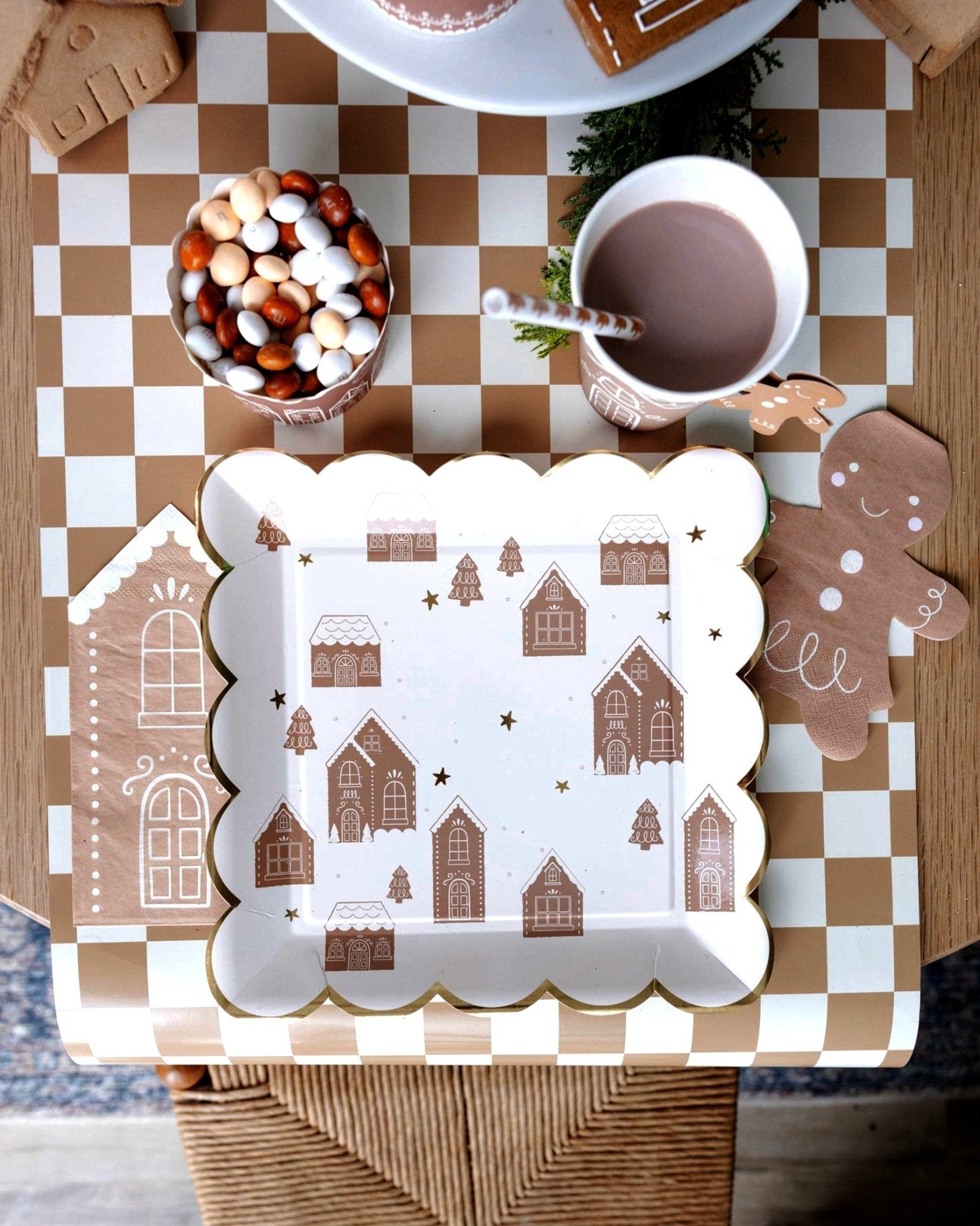 Tall Gingerbread House Napkins - Stesha Party