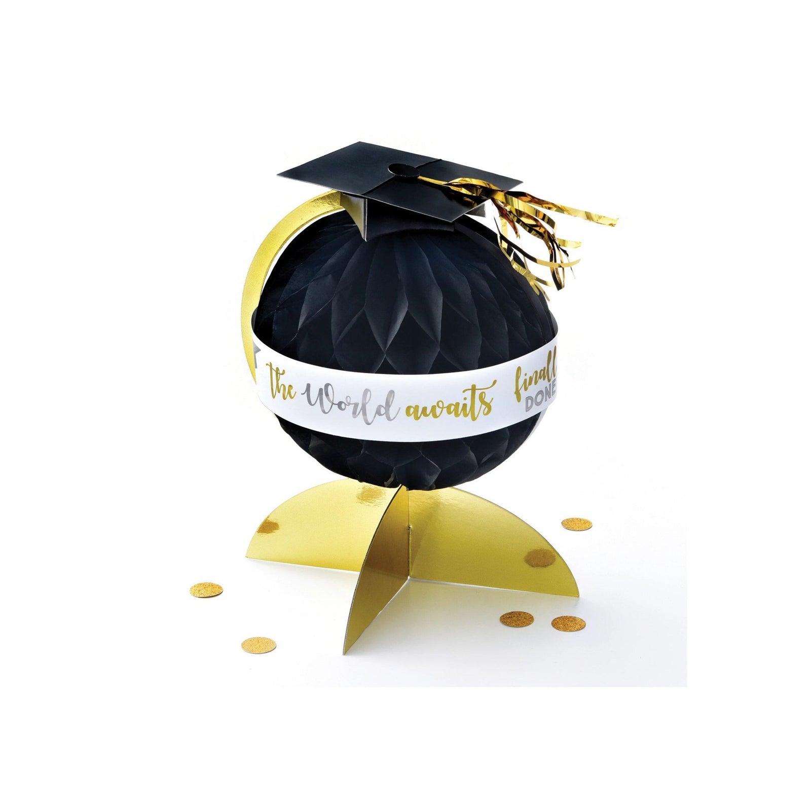 The World Awaits Graduation Globe Table Centerpiece - Stesha Party