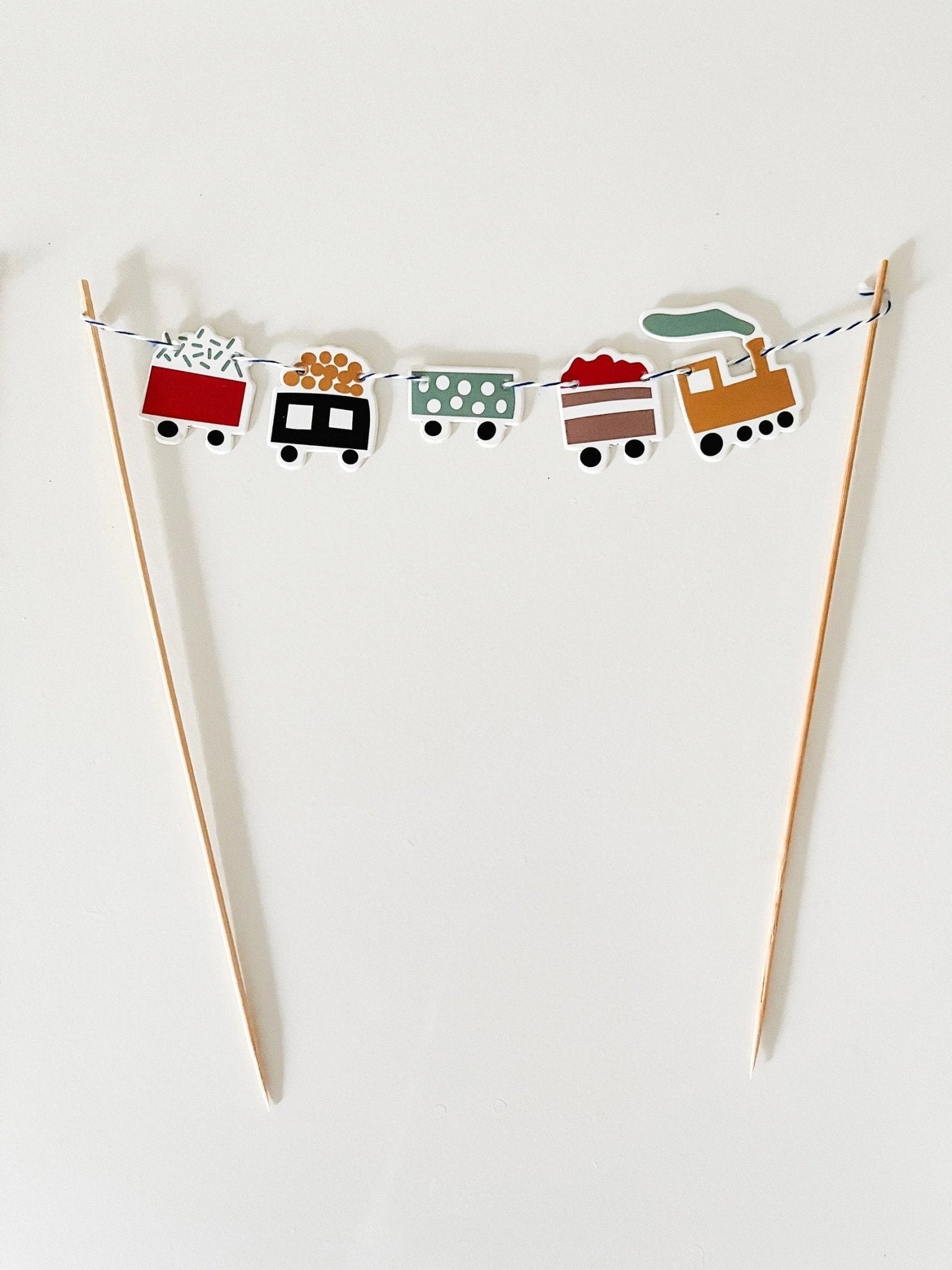 Train Birthday Cake Decoration - Stesha Party
