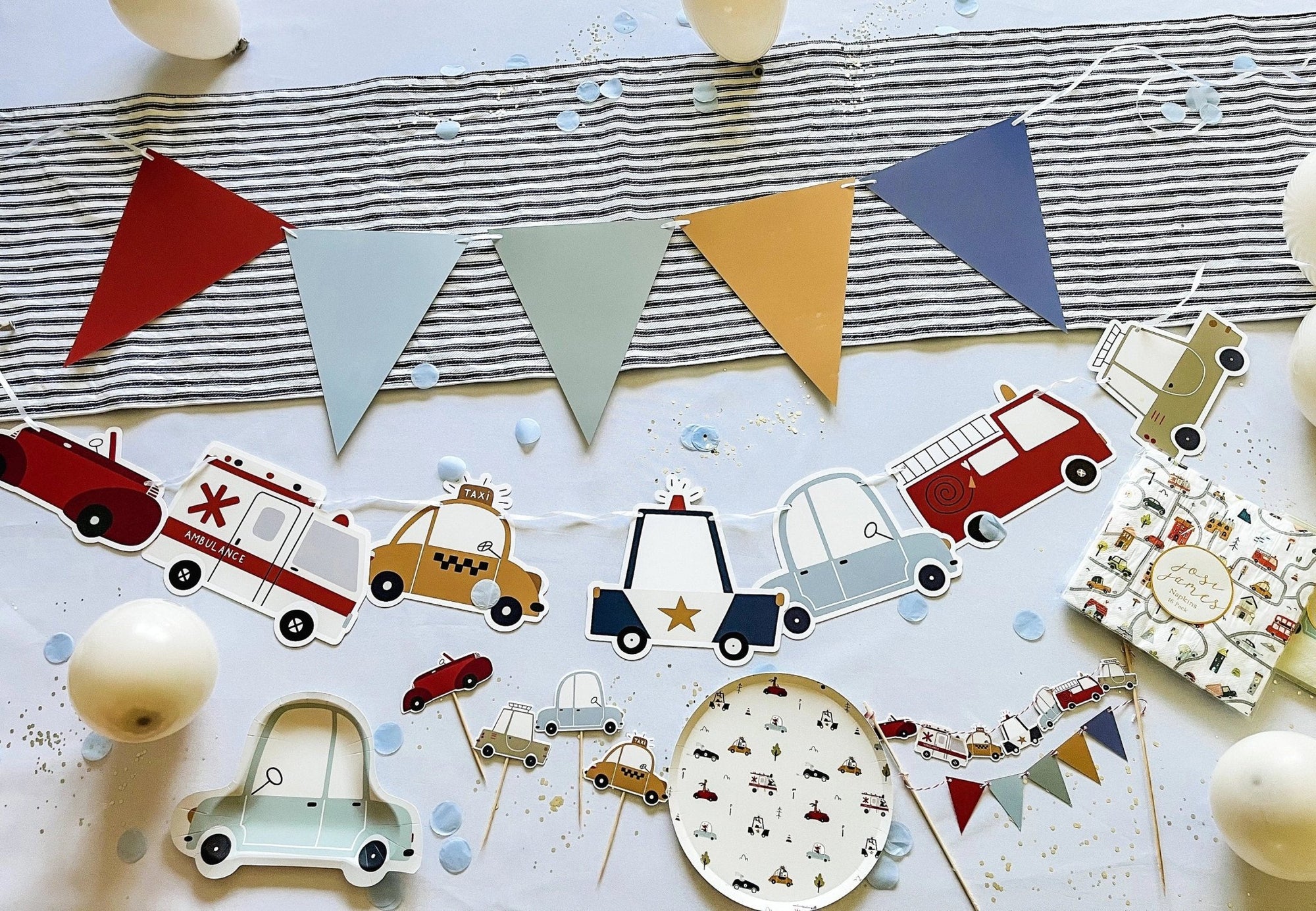Transportation Cake Banner Set - Stesha Party
