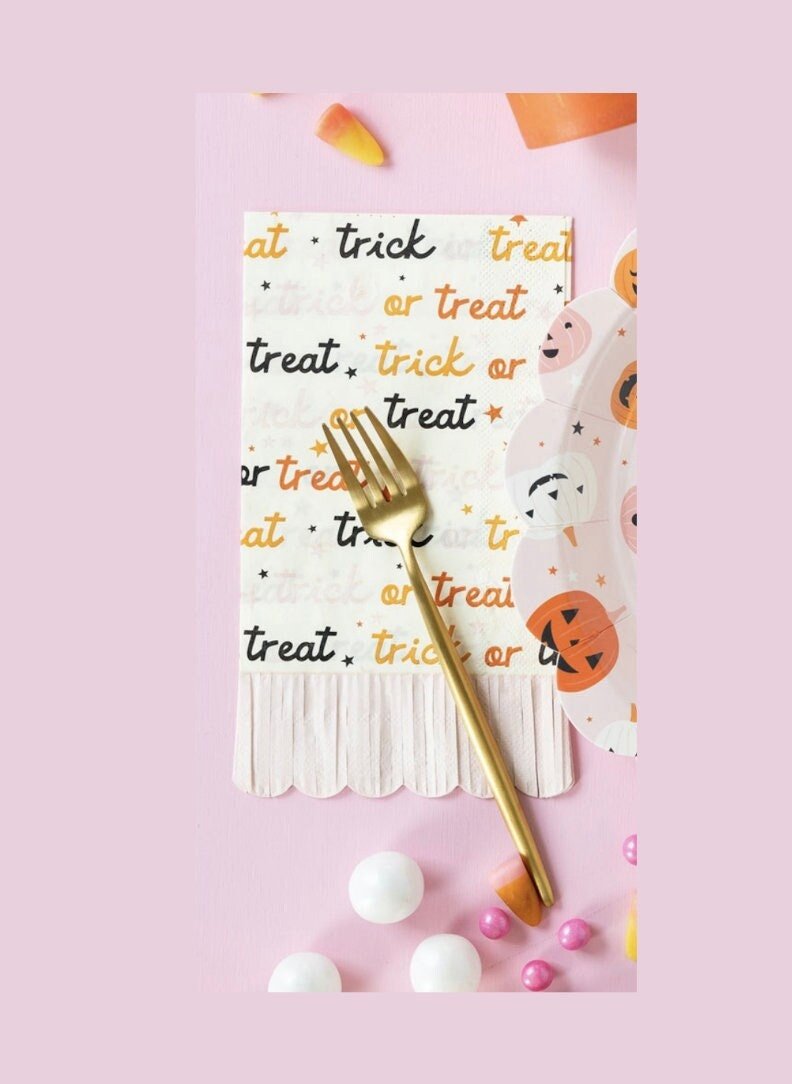 Trick or Treat Party Napkins - Stesha Party