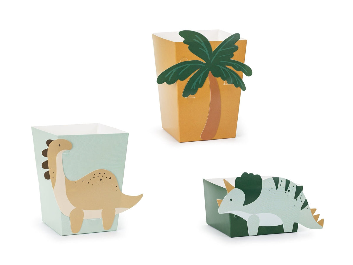 Tropical Dinosaur Party Treat Boxes 6ct - Stesha Party