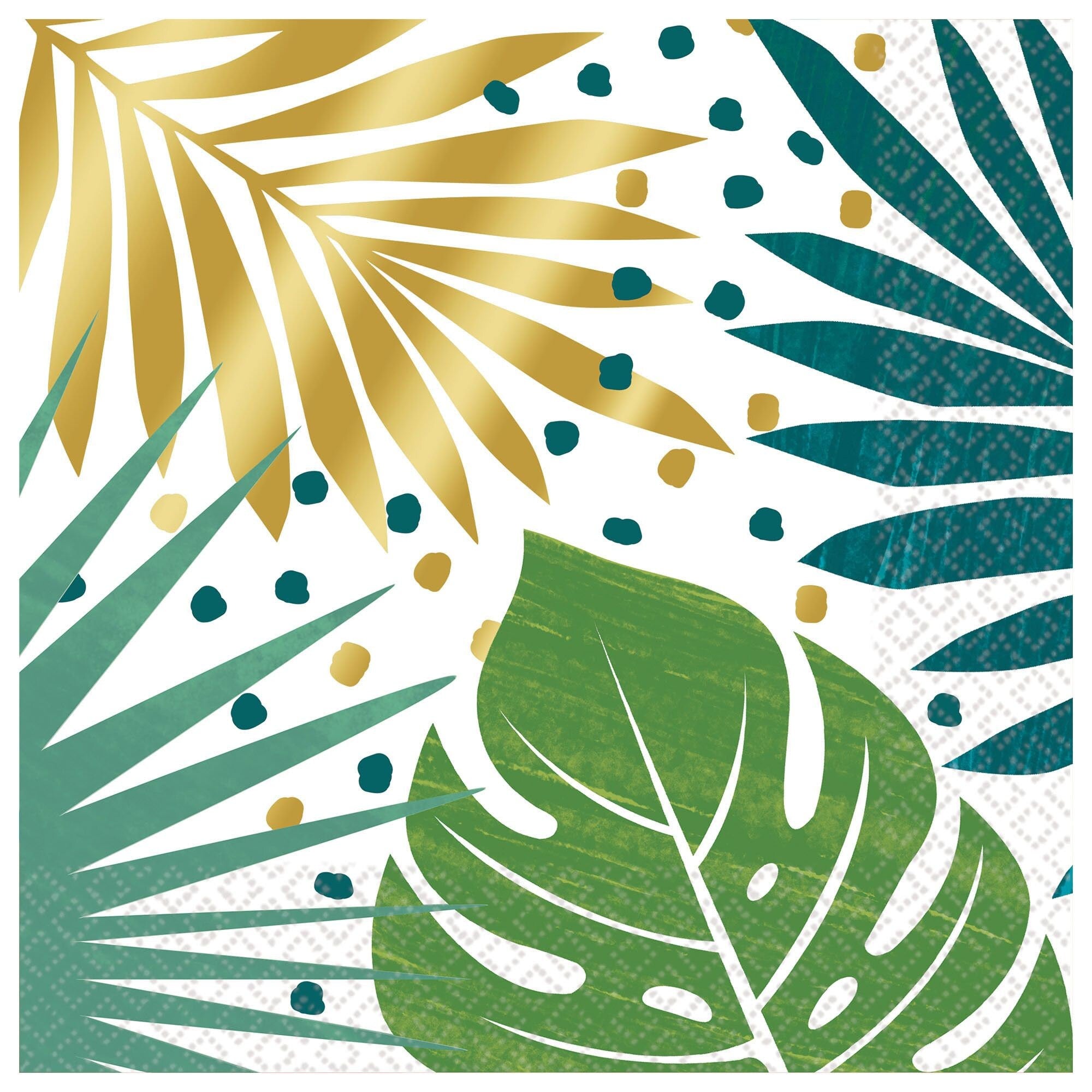 Tropical Palm Leaf Napkins 16ct - Stesha Party