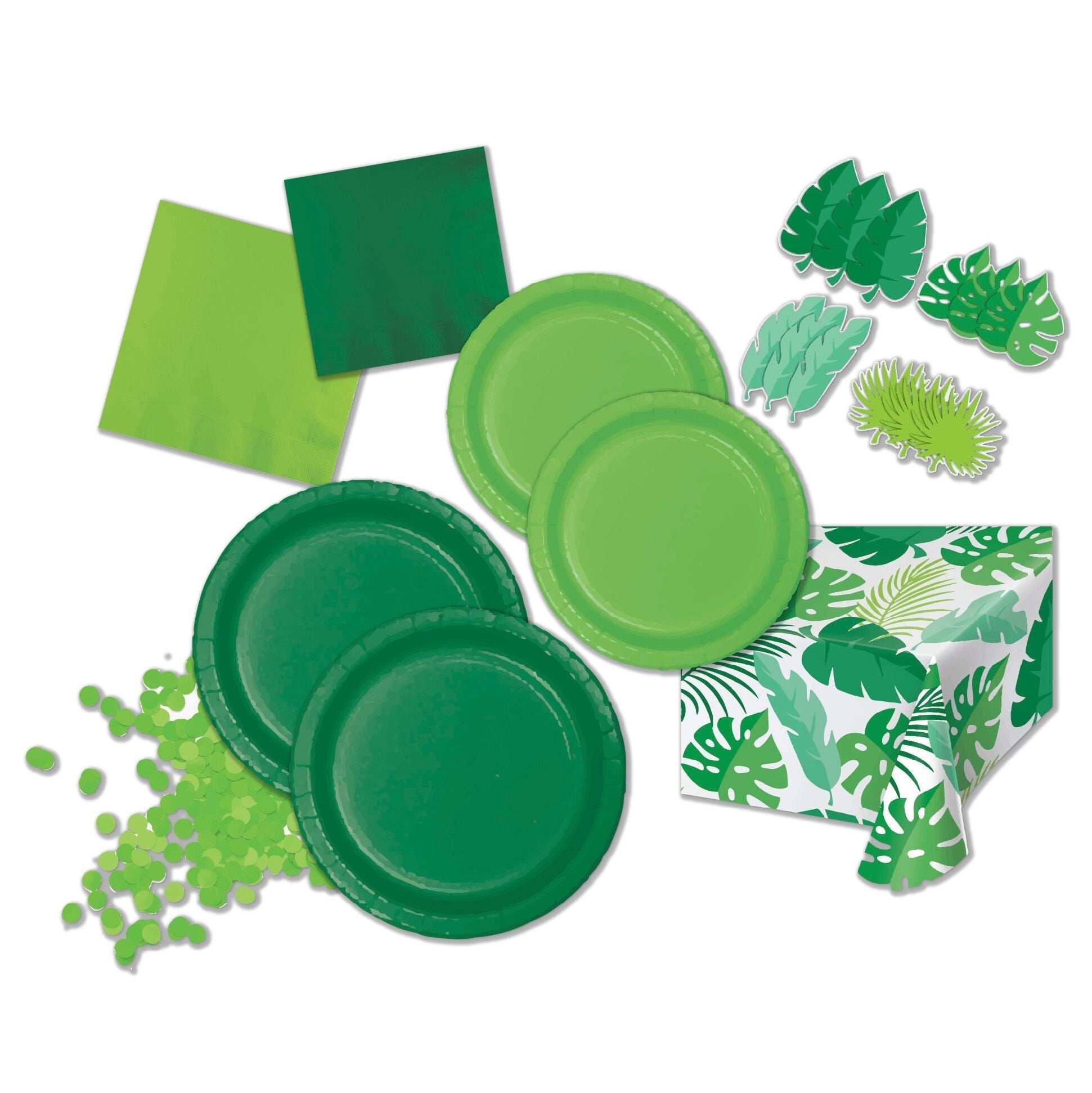 Tropical Palm Leaf Party Supplies Bundle - Stesha Party