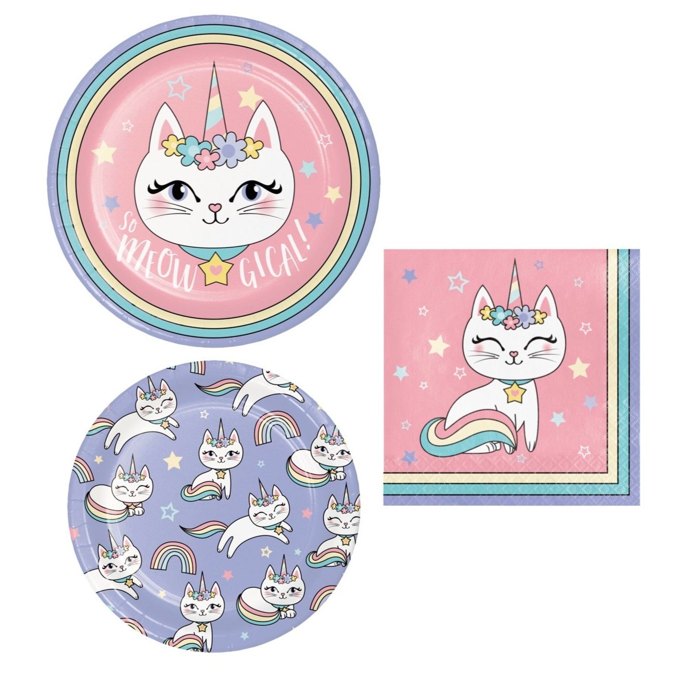 Unicorn Cat Party Pack Set - Stesha Party