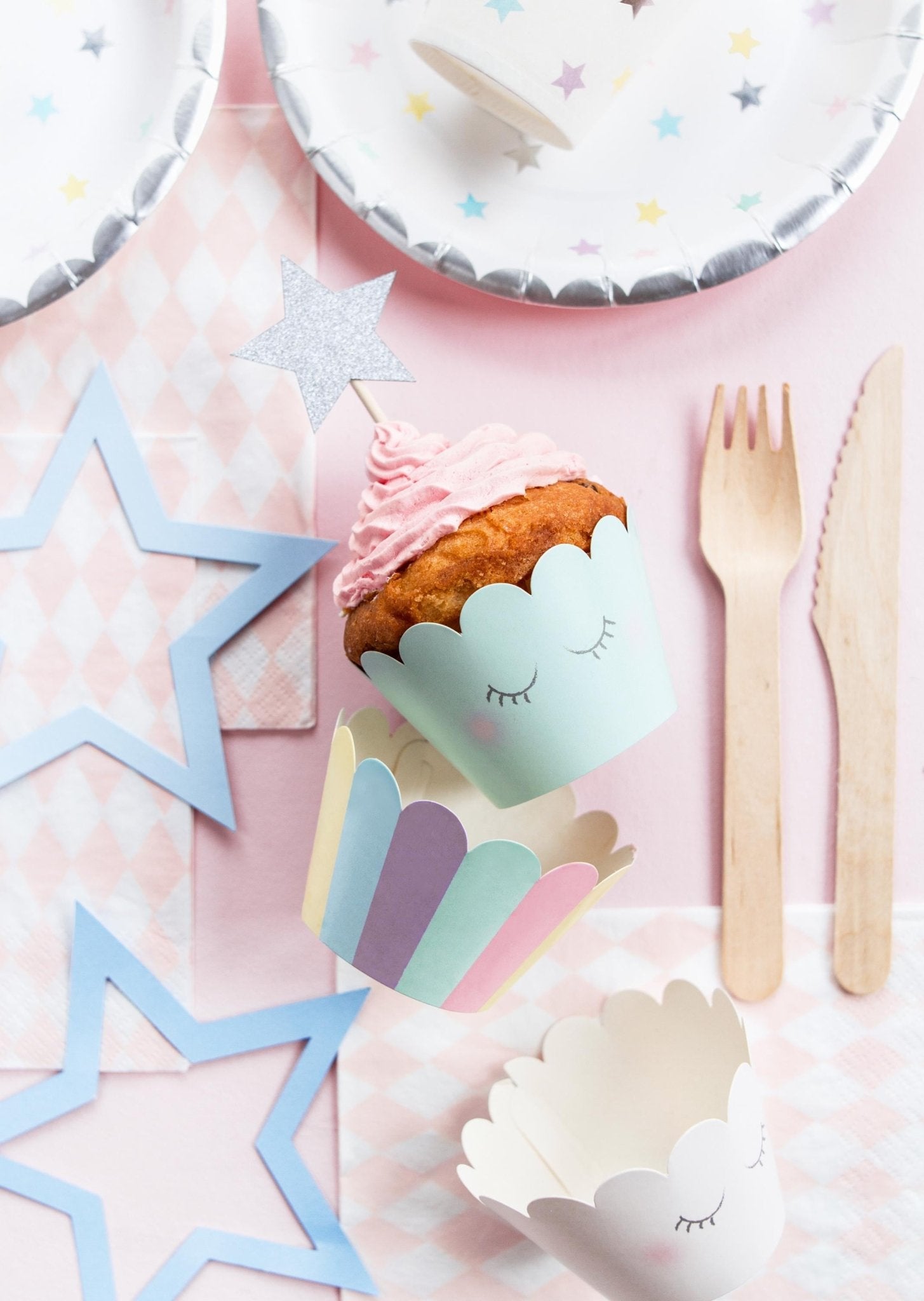 Unicorn Cupcake Wrappers 6ct - Stesha Party