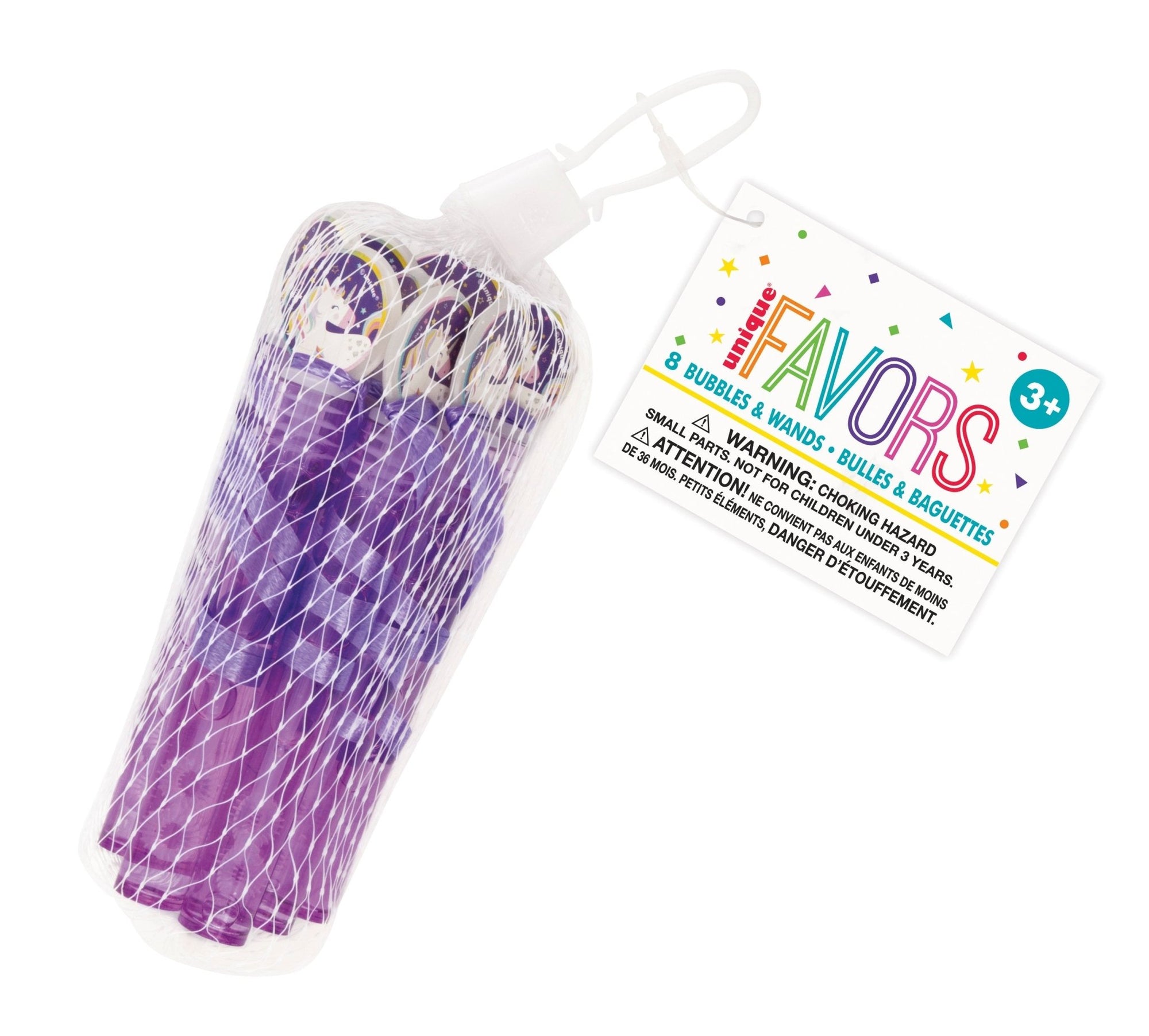 Unicorn Party Favor Bubble Wands - Stesha Party