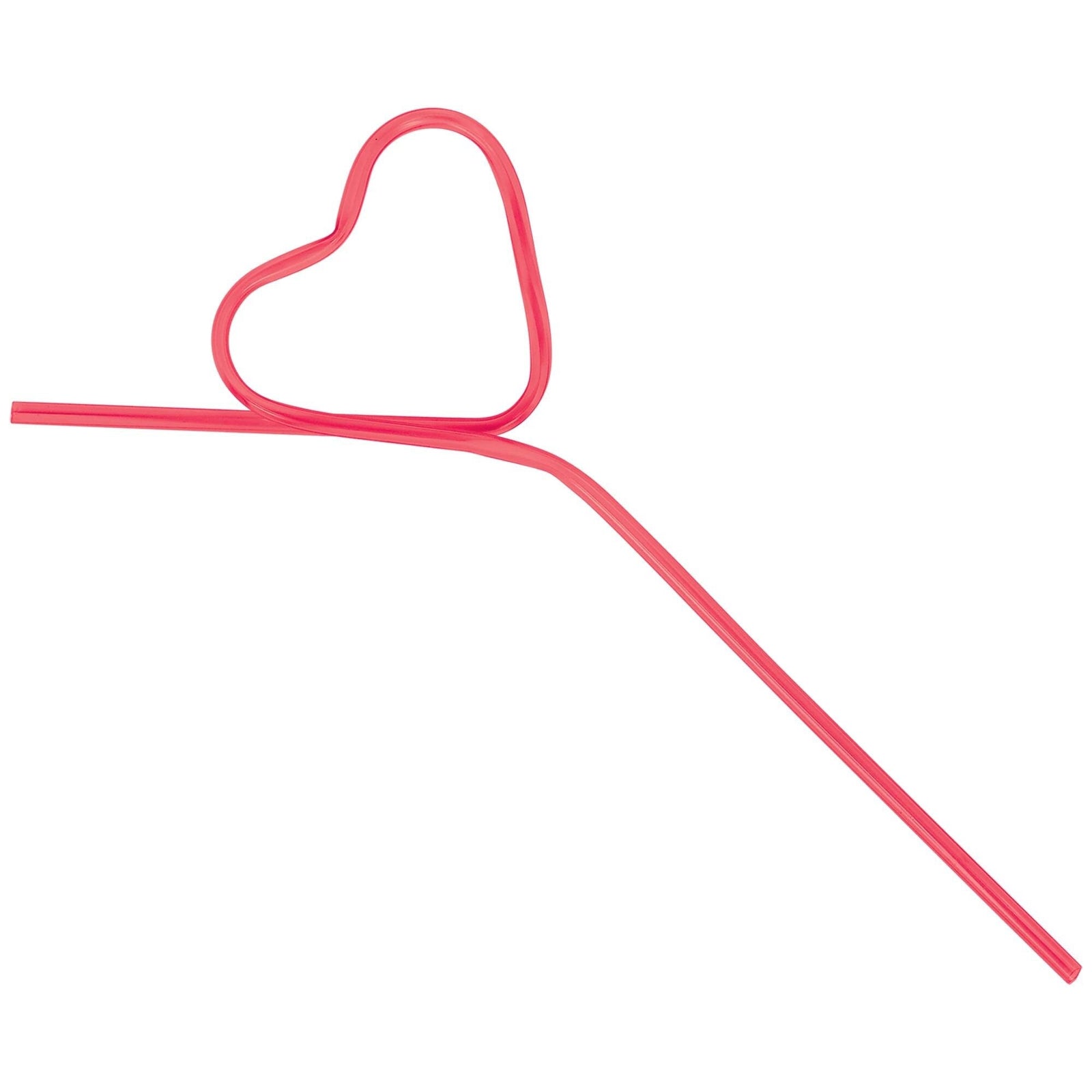 Valentines Day Party Heart Straws 10ct - Stesha Party