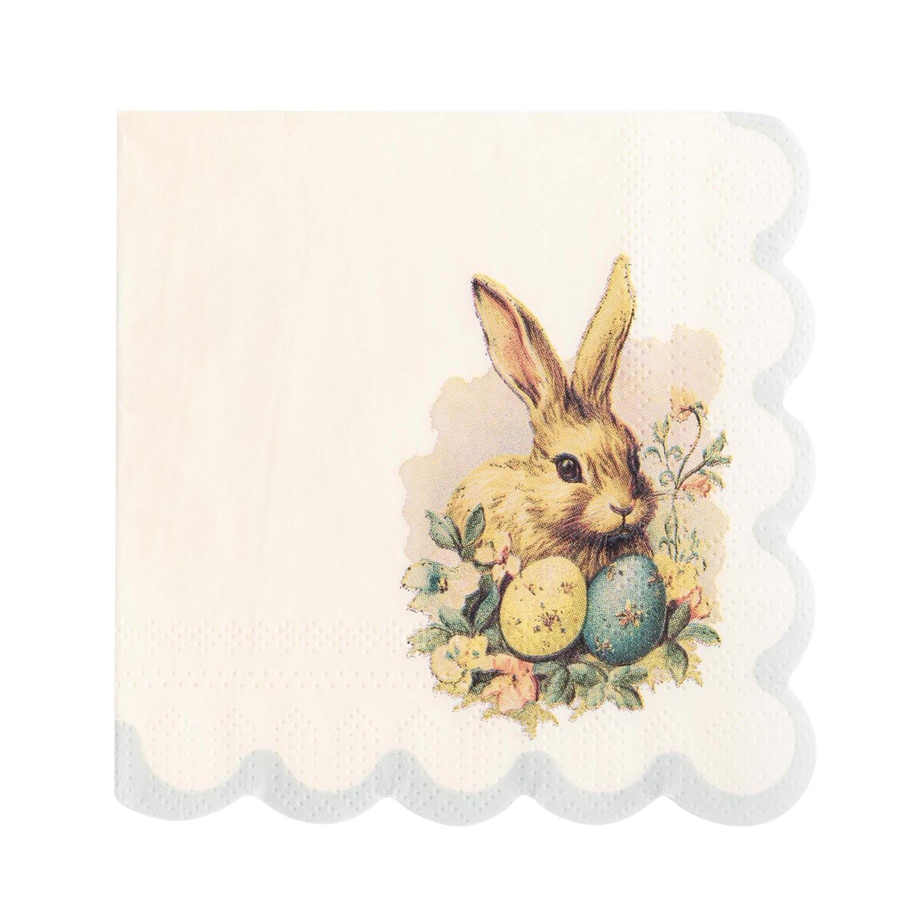 Vintage Bunny Party Napkins - Stesha Party