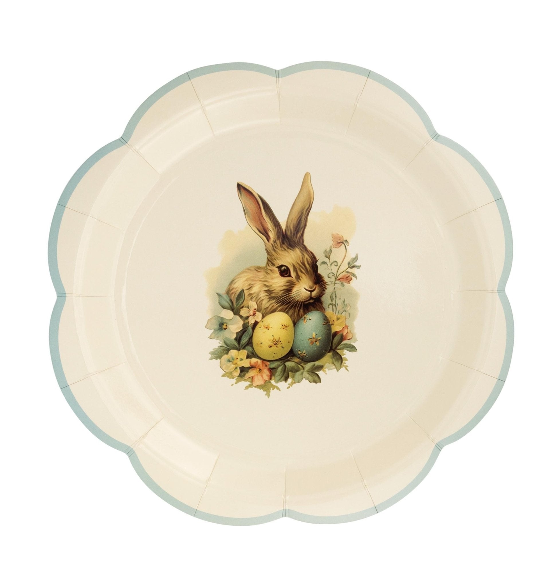 Vintage Easter Bunny Paper Plates - Stesha Party