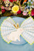 White & Gold Bunny Shaped Napkins - Stesha Party