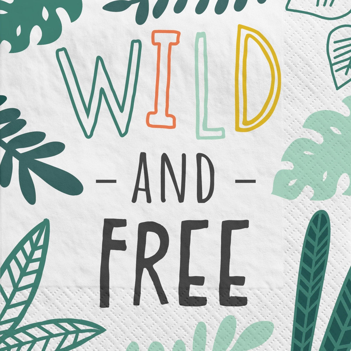 Wild &amp; Free Safari Birthday Napkins - Stesha Party