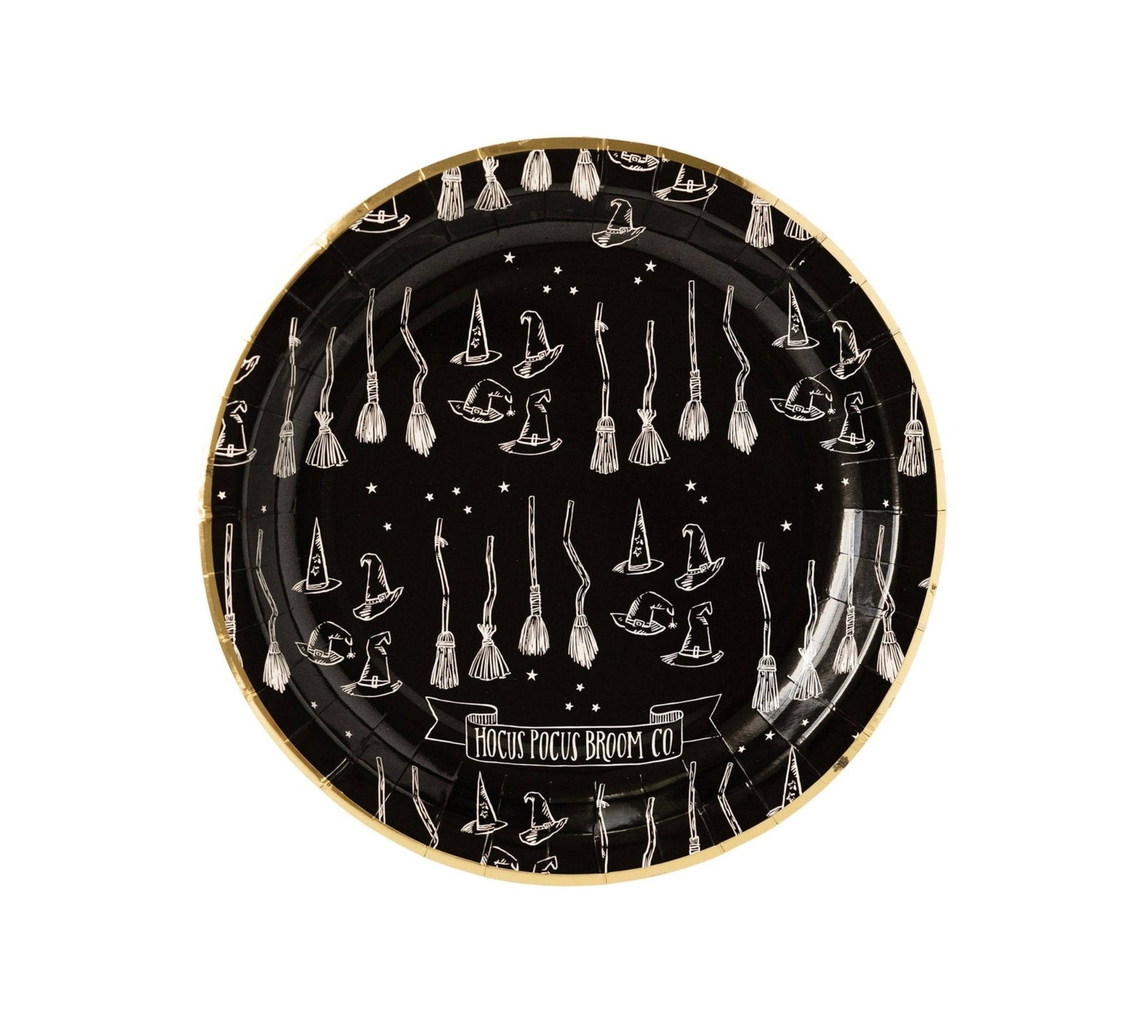 Witches Broom Party Plates - Stesha Party