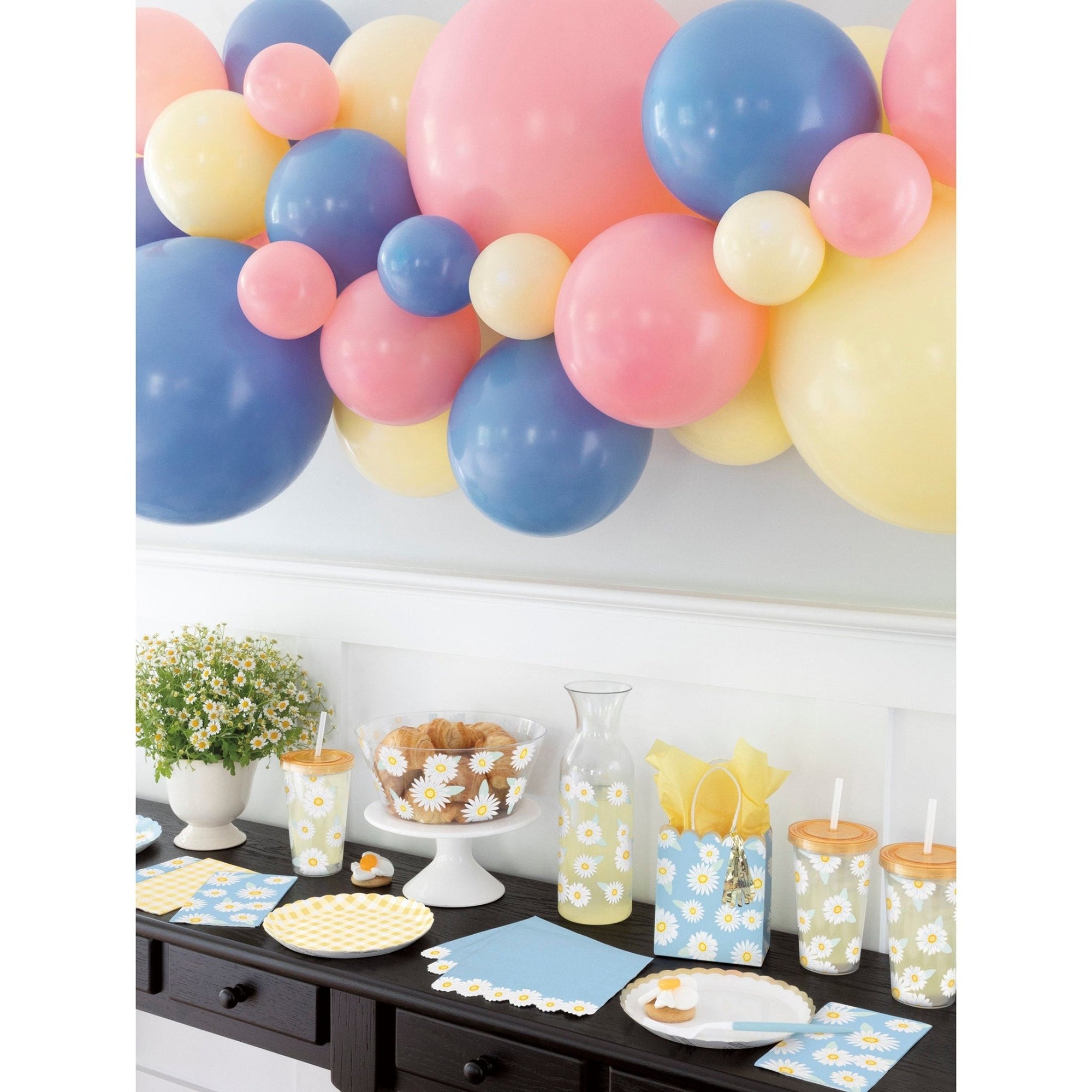 Yellow Gingham Party Plates 8ct - Stesha Party