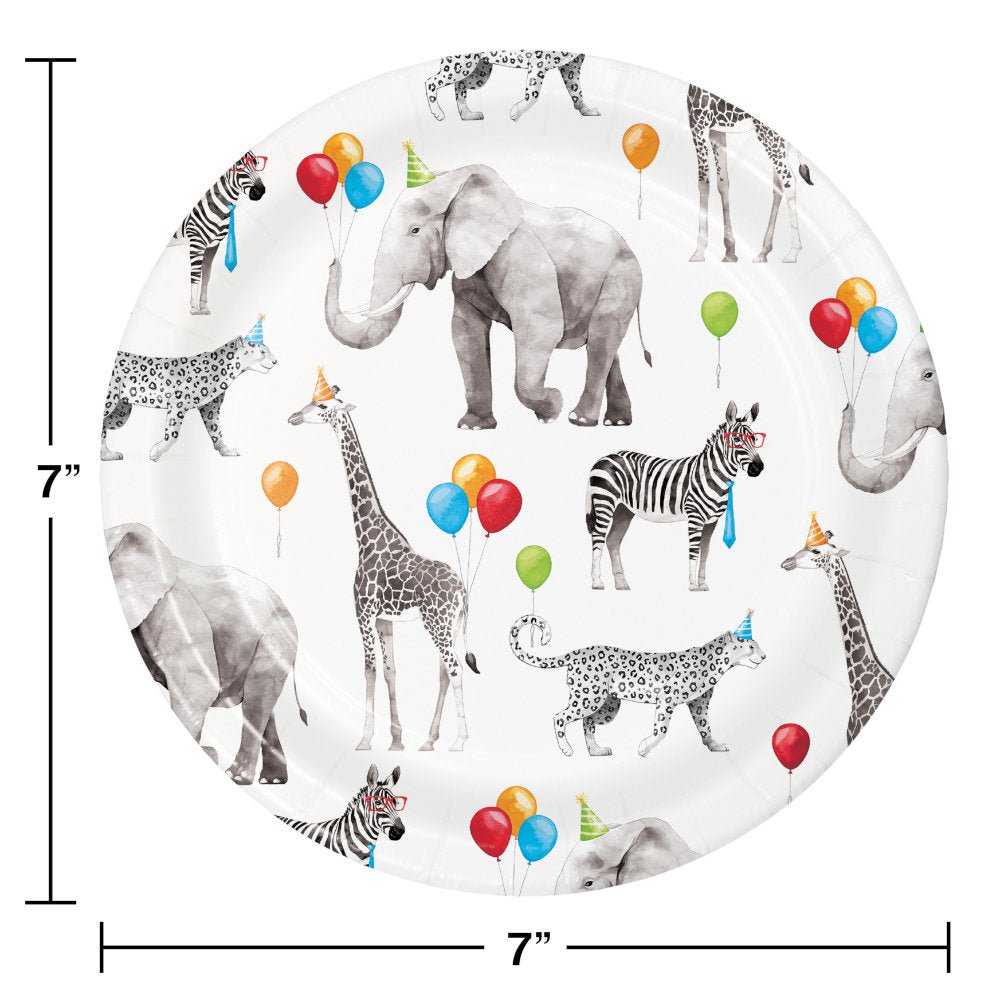 Zoo Party Animal Plates 8ct - Stesha Party