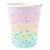 10 Iridescent Pastel Rainbow Party Cups - Stesha Party