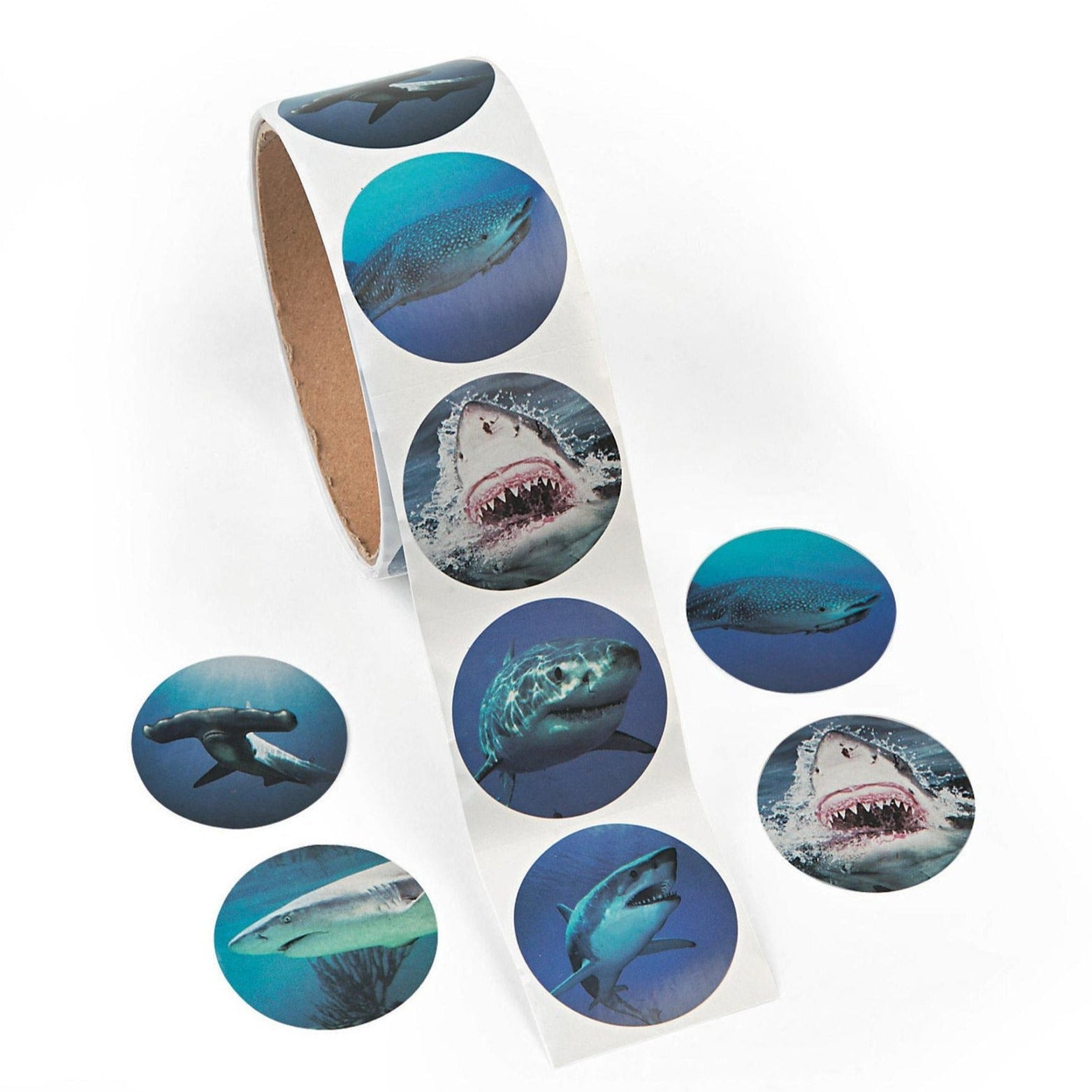 100 Shark Stickers - Stesha Party