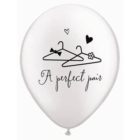 11&quot; Wedding Balloons &quot;A Perfect Pair&quot; - Stesha Party