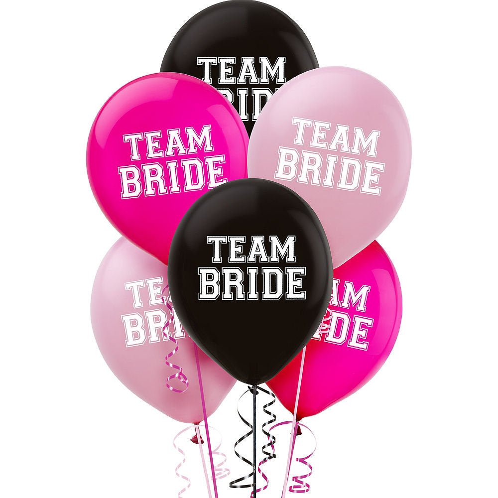 15 "Team Bride" Balloons - Stesha Party