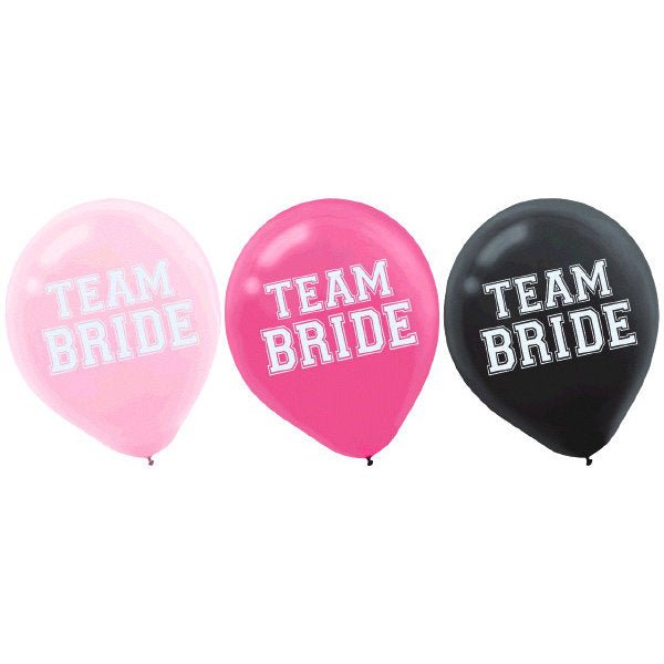 15 &quot;Team Bride&quot; Balloons - Stesha Party