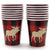 16 Moose Buffalo Plaid Party Cups - Stesha Party