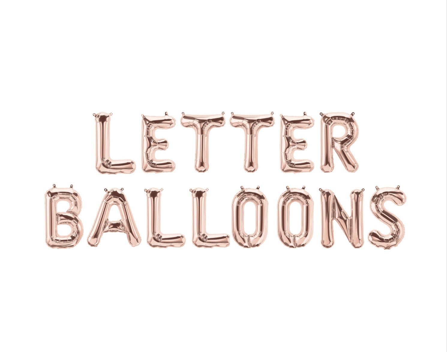 16" Rose Gold Letter Balloon - Stesha Party