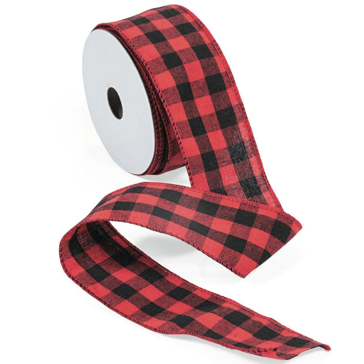 2&quot; Buffalo Plaid Fabric Ribbon 10 Yards - Stesha Party