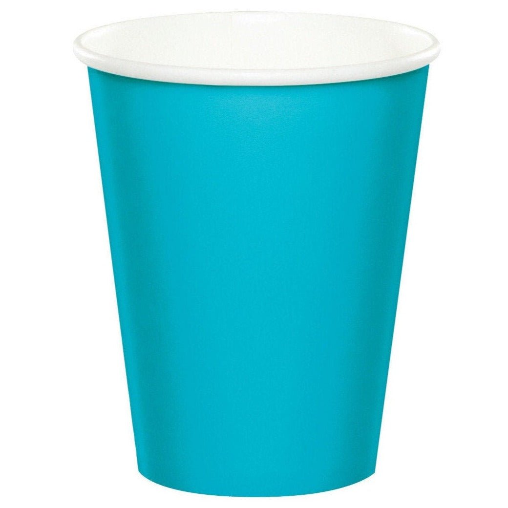 24 Bermuda Blue 9oz Cups - Stesha Party