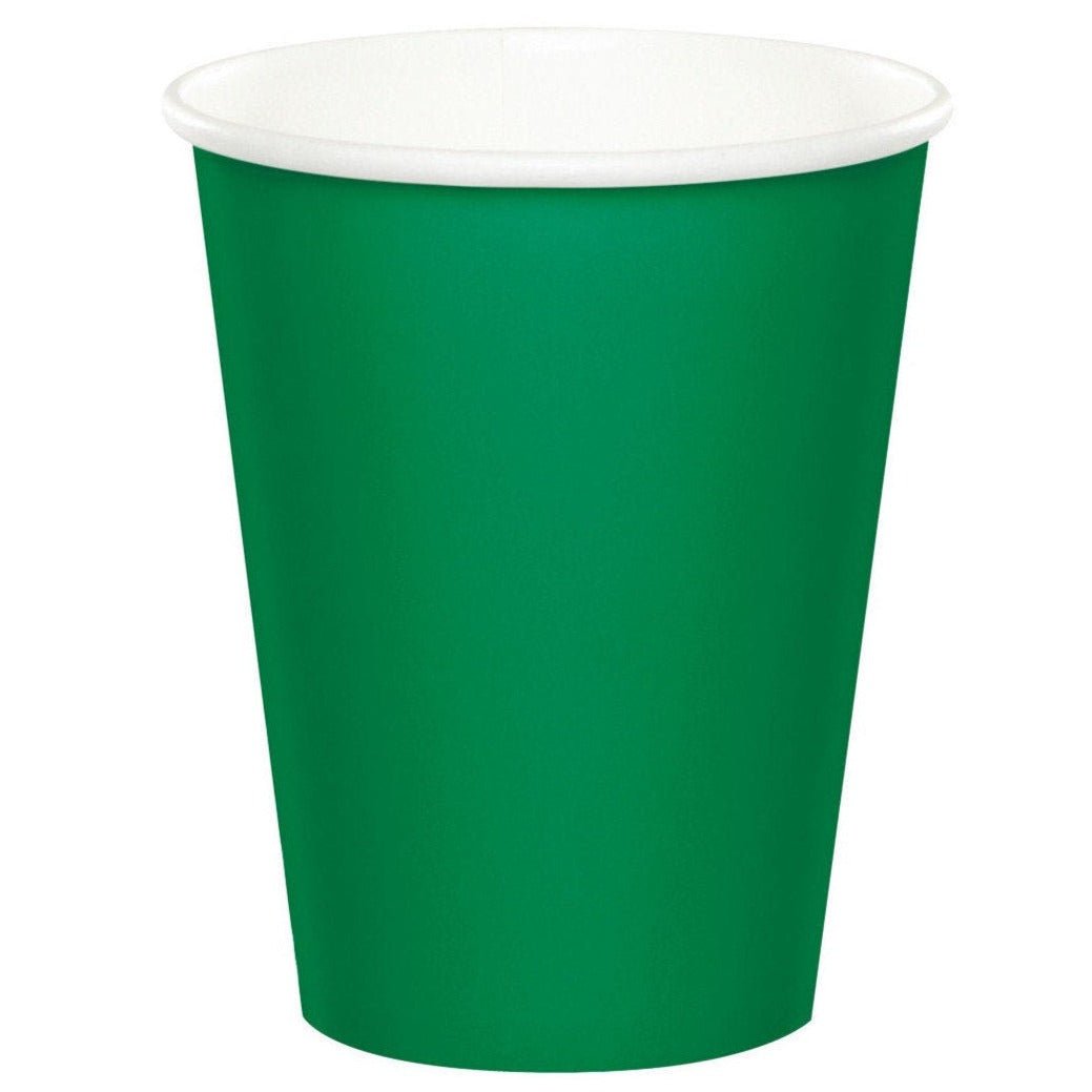 24 Green 9oz Cups - Stesha Party