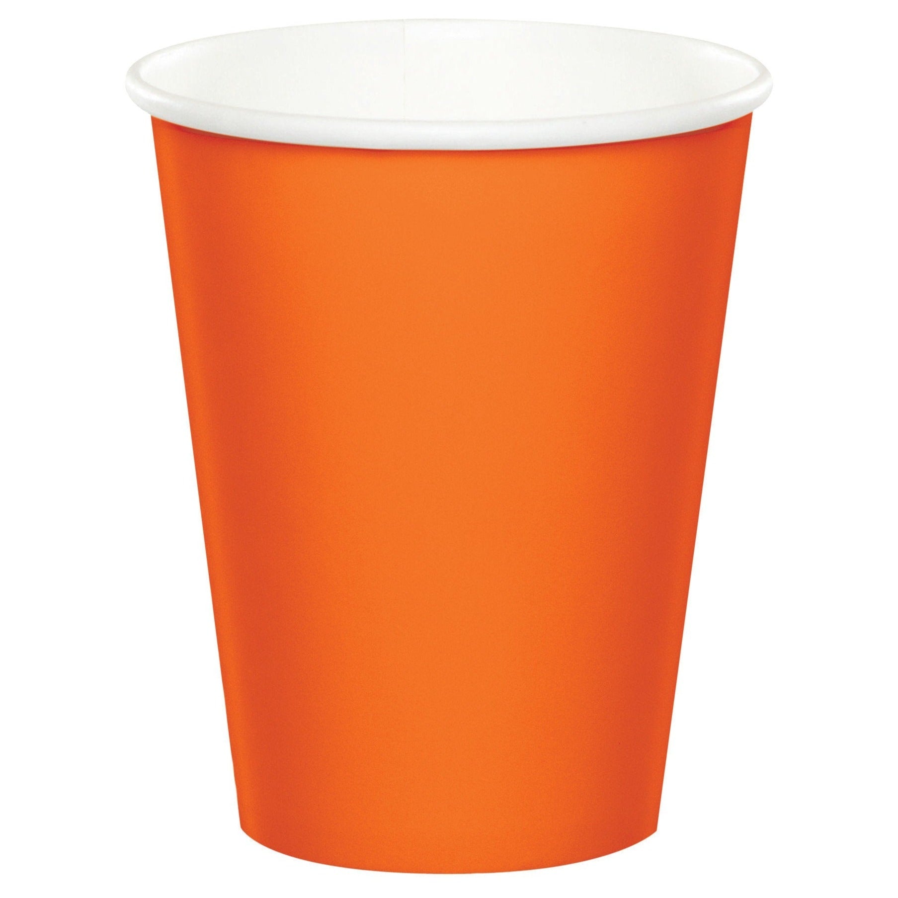 24 Orange 9oz Paper Cups - Stesha Party