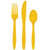 24-Set Yellow Cutlery - Stesha Party