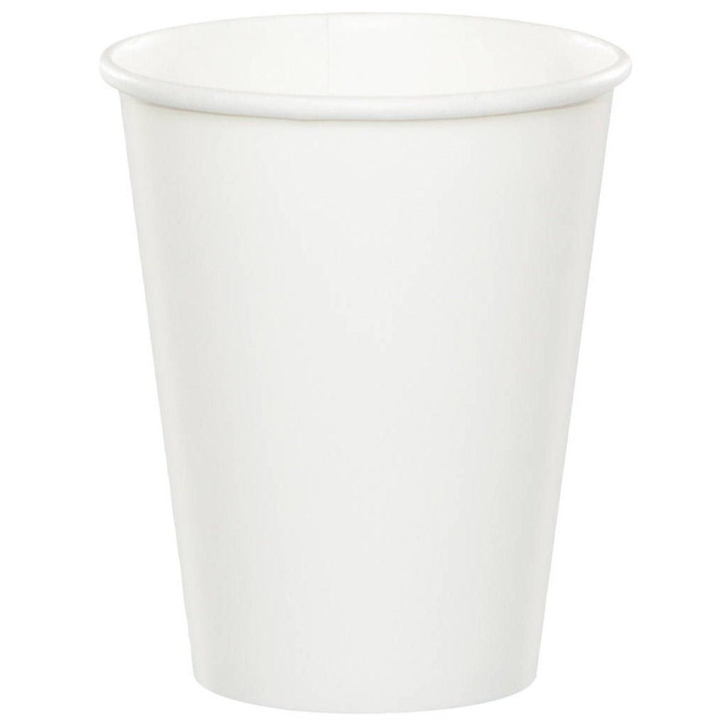 24 White 9oz Cups - Stesha Party