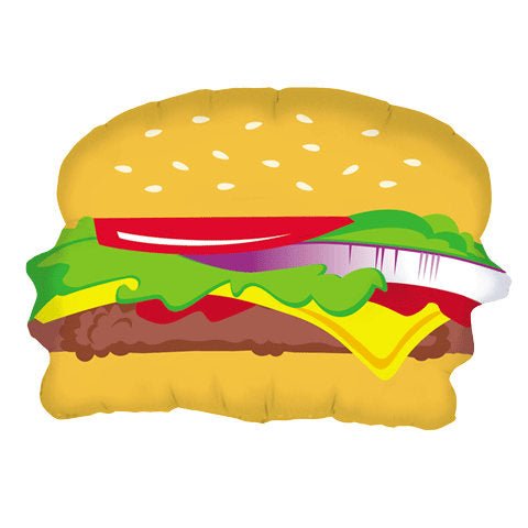 28" Burger Balloon - Stesha Party