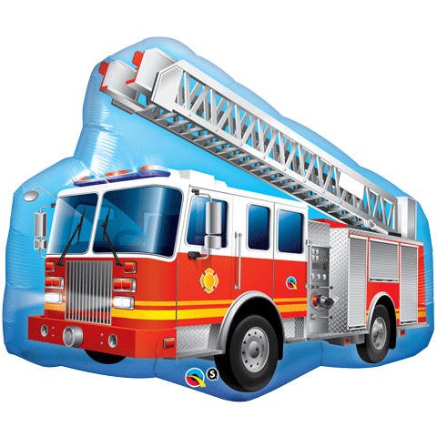 36&quot; Firetruck Balloon - Stesha Party