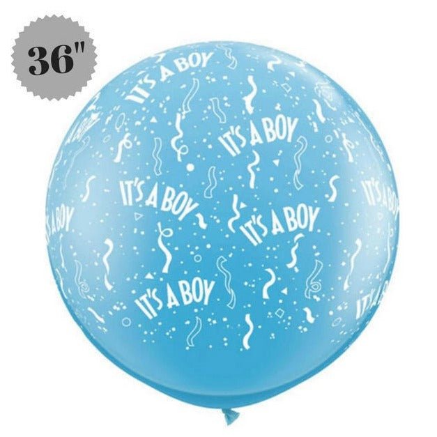 36 inch &quot;It&#39;s a Boy&quot; Blue Balloon - Stesha Party