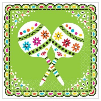 36 Maraca Luncheon Napkins - Stesha Party