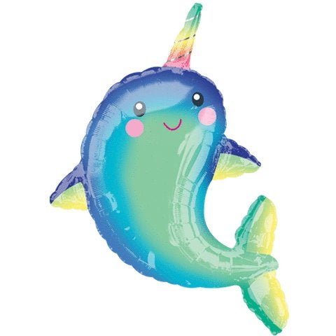 39" Narwhal Balloon - Stesha Party