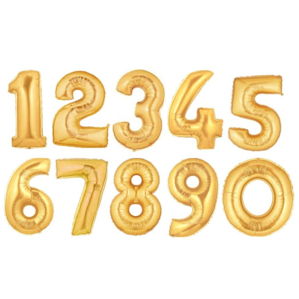 40&quot; Gold Number Balloons - Stesha Party