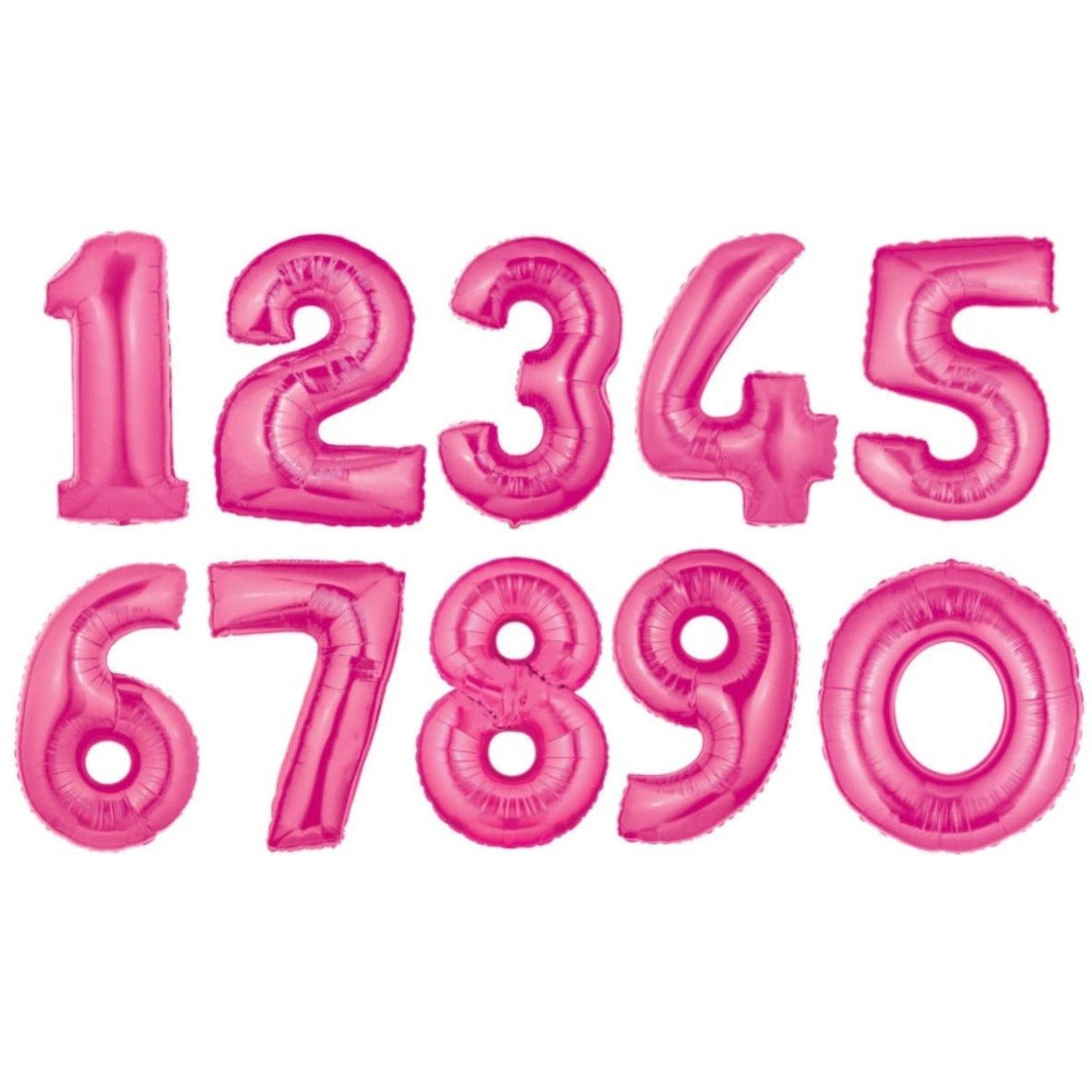 40&quot; Pink Number Balloons - Stesha Party