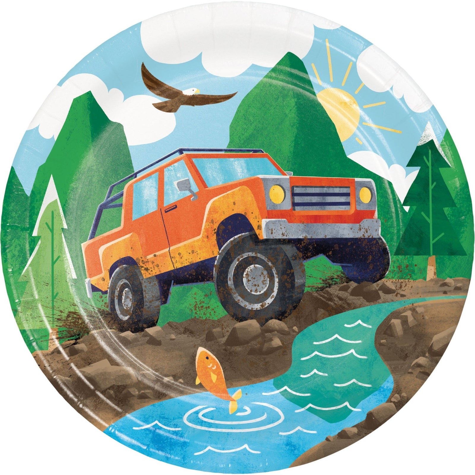 4x4 Adventure Party Plates - Stesha Party