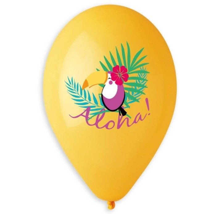 5 "Aloha" Party Balloons - Stesha Party