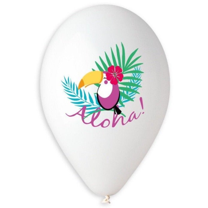 5 "Aloha" Party Balloons - Stesha Party